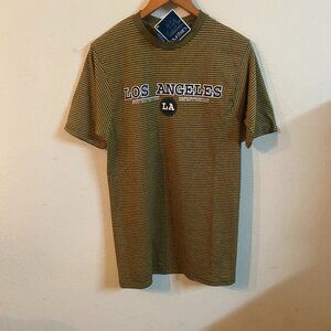 PURITAN SMALL YELLOW & OLIVE GREEN T-SHIRT